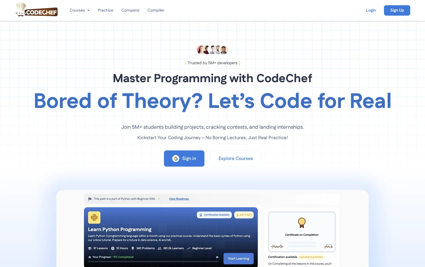 CodeChef 页面快照